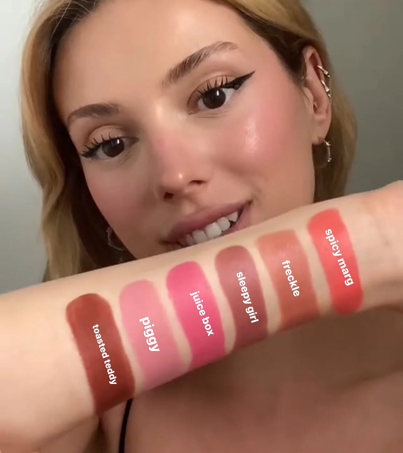 everyday blush and lipgloss